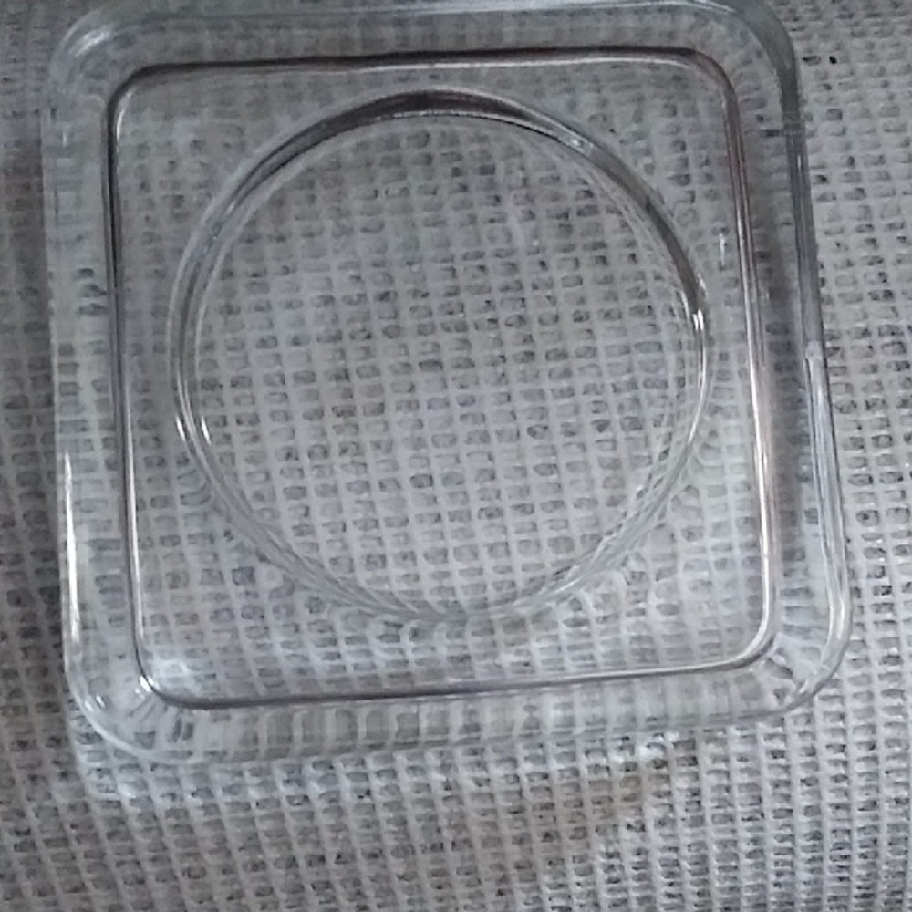 Glass Candle Holder Plate